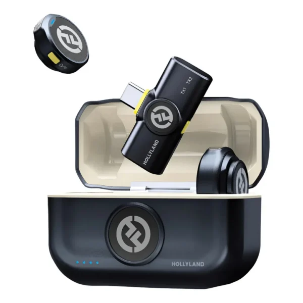 Microfone Hollyland USB-C M2 para duas Pessoas